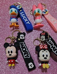 llavero personajes - mickey, minnie - comprar online