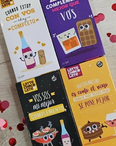 Chocolate con frases - grande - tienda online