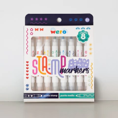 Marcadores Sello doble Punta X 8 WERO