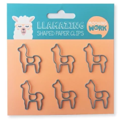 PAPER CLIPS C/FORMA X 6 - LLAMAZING MOOVING