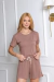 PIJAMA FEMININO CURTO BÁSICO BEATRIZ - GANACHE