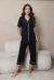 PIJAMA AMERICANO CAPRI ISADORA- PRETO C/BEGE - comprar online