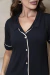 PIJAMA AMERICANO CAPRI ISADORA- PRETO C/BEGE