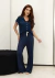 PIJAMA AMERICANO PANTALONA ELISA - AZUL MARINHO na internet
