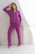 PIJAMA LONGO AMERICANO NEW ANNE - FÚCSIA VIOLETA na internet