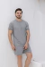 PIJAMA MASCULINO GOLA V ZION - CINZA - comprar online