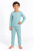 PIJAMA INFANTIL MANGA LONGA E CALÇA PARKER - LUA AZUL
