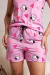 PIJAMA ALÇA ESTAMPADO LUA - VAQUINHA ROSA