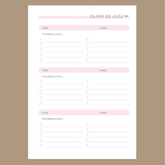 (Neutra 2dpp Rosa com ou sem horário) Miolo de Agenda Datada 2025 A5 230 pág 90g - comprar online
