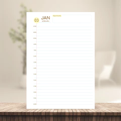 (Fofa 1dpp com horas) Miolo de Agenda Datada 2026 1DPP A5 420 páginas 75g - comprar online