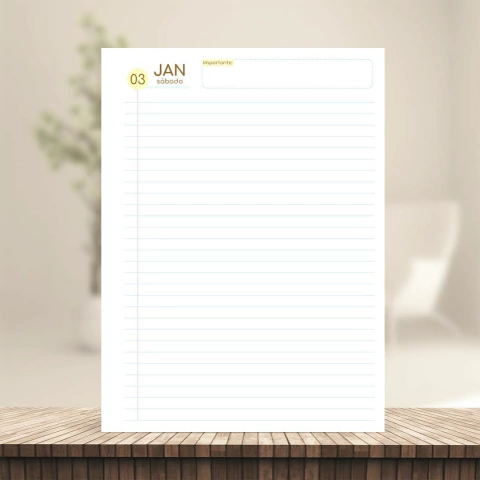 (Fofa 2026 Master 1dpp sem horas) Miolo de Agenda Datada 2026 1DPP 17x23cm 420 páginas 75g - comprar online