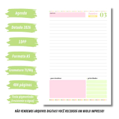 (Letterinha Spring) Miolo de Agenda Datada 2026 1DPP A5 404 páginas - comprar online