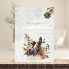 (Diário Vintage 01 - 120g) Miolo Impresso Diário Vintage 120g 196 páginas - comprar online