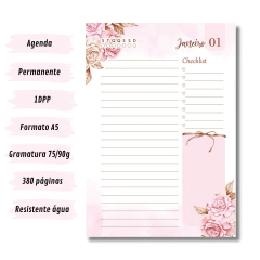 (Mulher Virtuosa Perm. 1dpp) Miolo de Agenda A5 Permanente 1dpp 380 páginas - comprar online