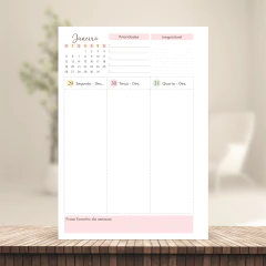 (Escolha - Planner Master Elegance 2026 Vertical s/ Pauta) Miolo de Planner Datado 2026 17x23cm 90g 218 páginas - comprar online