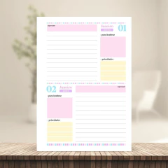 (Letterinha Candy) Miolo de Agenda Datada 2026 2DPP A5 222 páginas 90g - comprar online