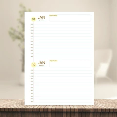 (Fofa 2026 Master 2dpp com horas) Miolo de Agenda Datada 2026 2DPP 17x23cm 238 páginas 75g - comprar online