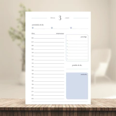 (Azul - Harmonia 2026 c/obs c/horas) Miolo de Agenda Datada 2026 1DPP A5 418 páginas 75g - comprar online