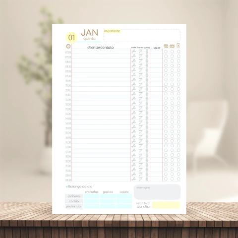 (G19 - Agendamento Barbeiro - c/ horário) Miolo de Agendamento 2026 1DPP A5 410 páginas 75g - comprar online