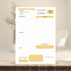 (2027 - Lectio Divina - Amarelo) Miolo Impresso Lectio Divina 1dpp A5 75g 402 páginas