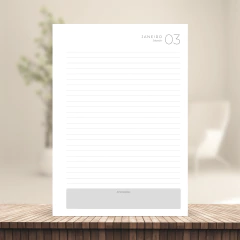 Imagem do (Escolha - BPD 1DPP 2026 s/ horas) Miolo de Agenda Datada 2026 1DPP A5 408 páginas 75g