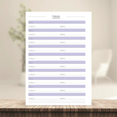 (Lilás - Harmonia 2026 c/obs c/horas) Miolo de Agenda Datada 2026 1DPP A5 418 páginas 75g - loja online