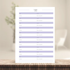 Imagem do (Harmonia Lilás - Agendamento Manicure) Miolo de Agendamento Datado 2026 1DPP A5 418 páginas