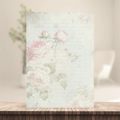 Imagem do (Diário Vintage 01 - 120g) Miolo Impresso Diário Vintage 120g 196 páginas