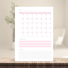 Imagem do (Escolha - BPD 1DPP Não Datada s/ horas) Miolo de Agenda Não Datada 2026 1DPP A5 408 páginas 75g