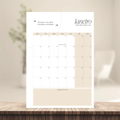 Imagem do (Nude - PA c/ planejamento s/ horas) Miolo de Agenda Datada 2026 1DPP A5 408 páginas 75g