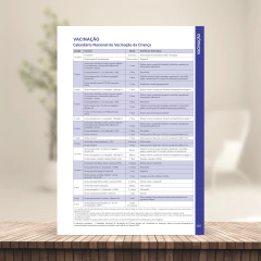 (CORES ORIGINAIS - Menino - Clean - com borda) Miolo de Caderneta de Vacina 112 páginas A5 90g Sétima edição REVISADA 2025