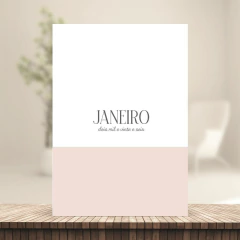 (Nude - Harmonia 2026 c/obs c/horas) Miolo de Agenda Datada 2026 1DPP A5 418 páginas 75g