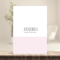 (Rosa - Harmonia 2026 c/obs c/horas) Miolo de Agenda Datada 2026 1DPP A5 418 páginas 75g