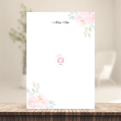 (Diário da Gestante - A5 180g) Miolo Impresso A5 com 106 páginas 180g