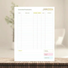 (Fofa 2026 Master 2dpp com horas) Miolo de Agenda Datada 2026 2DPP 17x23cm 238 páginas 75g