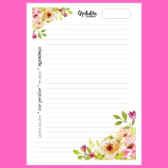 (Gratidão Floral) Miolo Impresso A5 90g 200 páginas