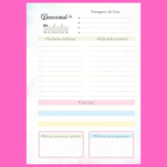 (Devocional Candy Colors) Miolo Impresso A5 90g 200 páginas