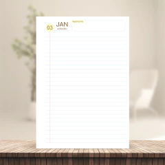 (Fofa 1dpp sem horas) Miolo de Agenda Datada 2026 1DPP A5 420 páginas 75g - comprar online