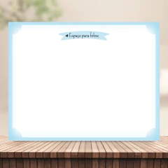 (Neutro Azul - 18,5x23,58cm - 180g) Miolo Impresso Livro de Mesversário com 100 páginas 180g 18,5x23,5cm - comprar online