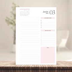 (Rosê - PA c/ planejamento s/ horas) Miolo de Agenda Datada 2026 1DPP A5 408 páginas 75g - comprar online