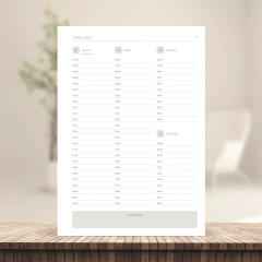 (Verde c/ horário - BPD Semanal A5 2026) Miolo de Agenda Semanal A5 2026 2dpp 178 páginas 90g na internet