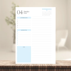 (Azul - PA c/ planejamento s/ horas) Miolo de Agenda Datada 2026 1DPP A5 408 páginas 75g na internet