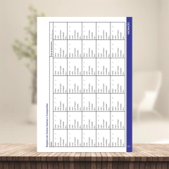 (CORES ORIGINAIS - Menino - Clean - com borda) Miolo de Caderneta de Vacina 112 páginas A5 90g Sétima edição REVISADA 2025 na internet