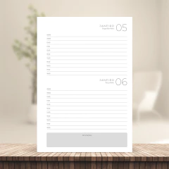 (Escolha - BPD 2DPP 2026 c/ horas) Miolo de Agenda Datada 2026 2DPP A5 226 páginas 90g - CASA DO MIOLO