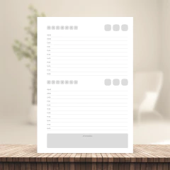 (Escolha - BPD 2DPP Não Datada c/ horas) Miolo de Agenda Datada Não 2026 2DPP A5 228 páginas 90g - CASA DO MIOLO