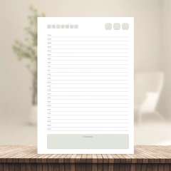 Imagem do (Escolha - BPD 1DPP Não Datada c/ horas) Miolo de Agenda Datada Não 2026 1DPP A5 408 páginas 75g