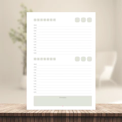 Imagem do (Escolha - BPD 2DPP Não Datada c/ horas) Miolo de Agenda Datada Não 2026 2DPP A5 228 páginas 90g