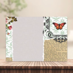 (Álbum Vintage sem texto - 180g) Miolo Impresso Álbum Vintage 18x26cm 180g 86 páginas