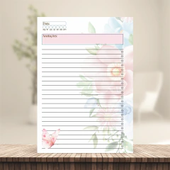 (Floral Candy Não Datada - Cal 26/27) Miolo de Agenda Não Datada 1DPP A5 372 páginas 75g - comprar online