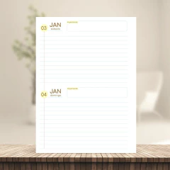 (Fofa 2026 Master 2dpp sem horas) Miolo de Agenda Datada 2026 2DPP 17x23cm 238 páginas 75g na internet